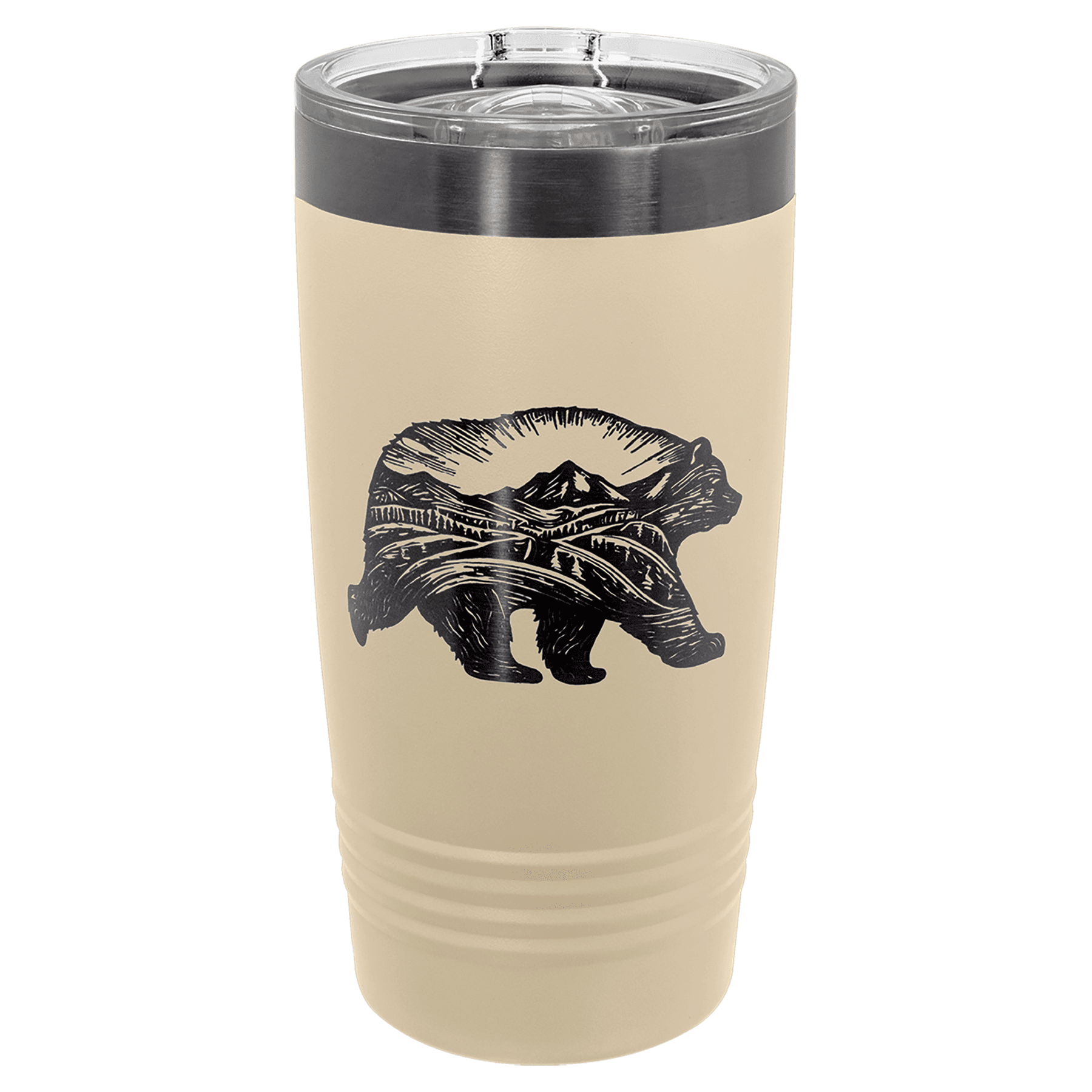 Polar Camel 20 oz. Ghost Black Ringneck Tumbler