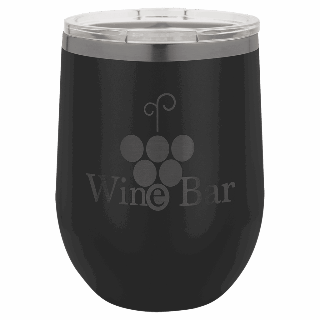 Polar Camel 12 oz. Ghost Black Stemless Wine Tumbler