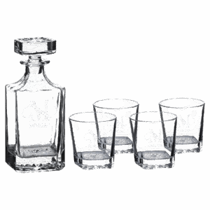 Square Glass Decanter Set Image